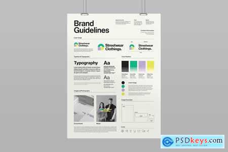 Brand Guidelines Poster Template NKKZJXR