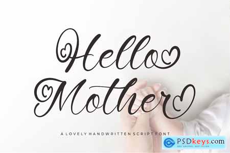 Hello Mother - Lovely Script Font