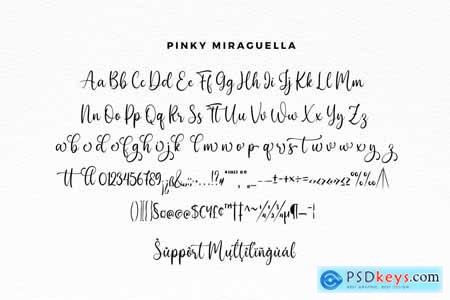 Pinky Miraguella Script Font