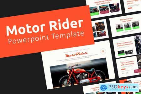 Motor Rider Powerpoint Template