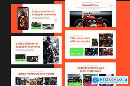 Motor Rider Powerpoint Template