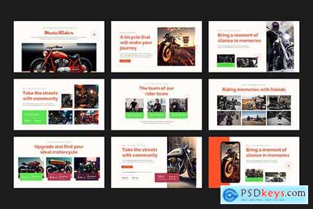 Motor Rider Powerpoint Template