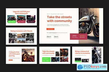 Motor Rider Powerpoint Template