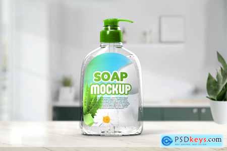 Soap Bottle Mockup