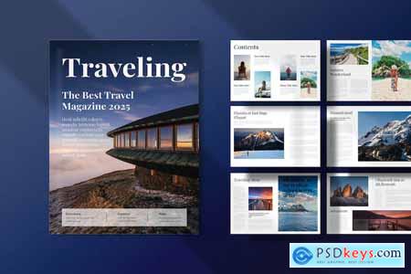 Minimal Travel Magazine Template
