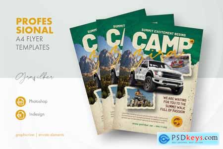 Camping Adventure Flyer Templates