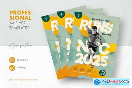 Sprint Runner Flyer Templates