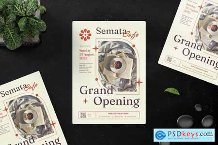 Semata Cafe - Grand Opening Flyer