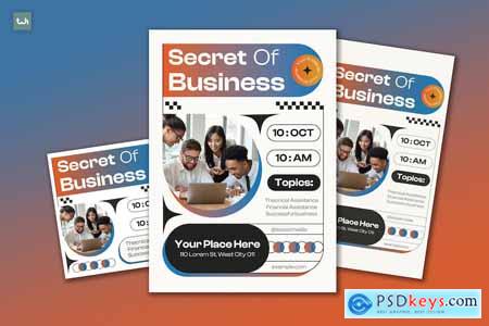 Creative Secret Of Business Flyer Set 001