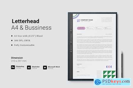 Creative Letterhead Template V2QEL32