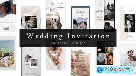 20 Elegant Wedding Invitation Reels and Stories 48199130