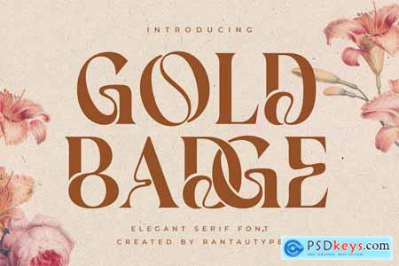 Gold Badge Display Serif Font