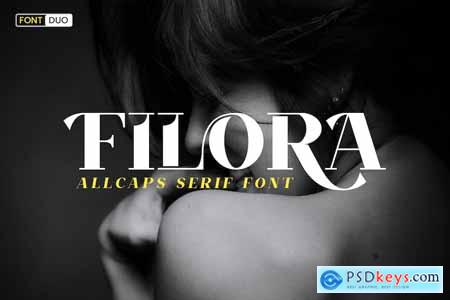 Filora All Caps Serif Font