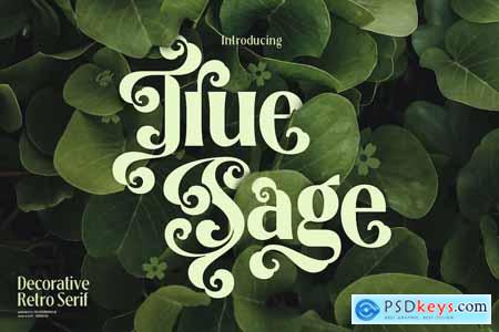 True Sage - Modern Vintage Victorian font