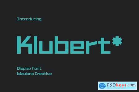 Klubert Display Sans Fonts