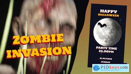 Zombie invasion on Halloween night 48259475