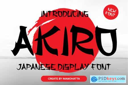 Akiro - Japanese Display Font