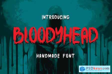 Bloody Head - Handmade Font