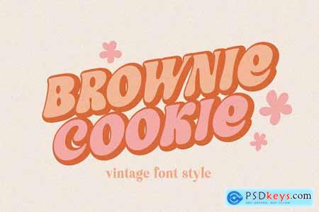 Brownie Cookie Groovy Font