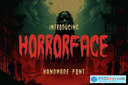 Horrorface - A Handmade Horror Font