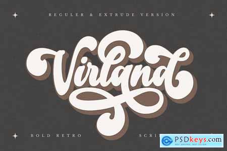 Virland - Bold Retro Script Font