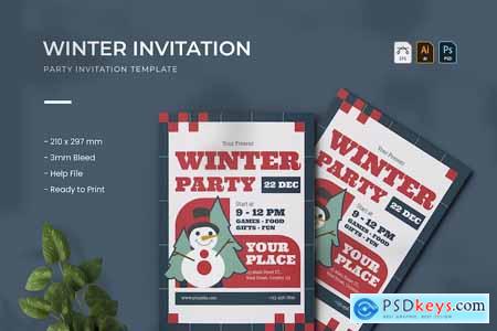 Winter - Party Invitation