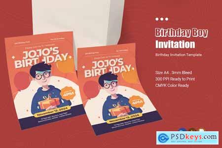 Birthday Boy Birthday Invitation