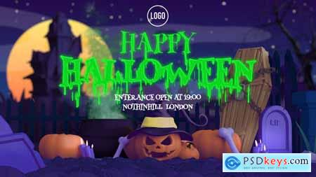 3D Cartoon Halloween Intro 48369781