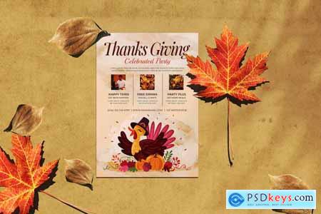 Thanks Giving Day Flyer Template JKP9BWY