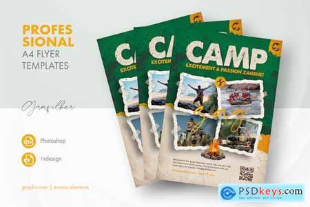 Camping Adventure Flyer Templates