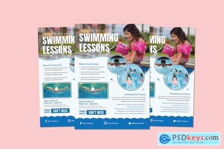Swimming Lessons For Kids Flyer