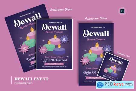 Monil Diwali Day Flyer Template