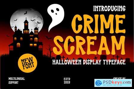 Crime Scream - Halloween Display Font