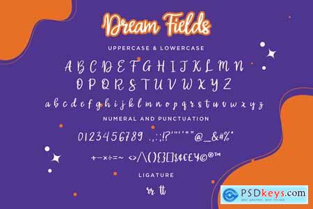 Dream Fields - Handwritten Script fonts