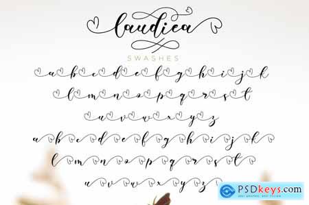 Laudiea - A Lovely Script Font