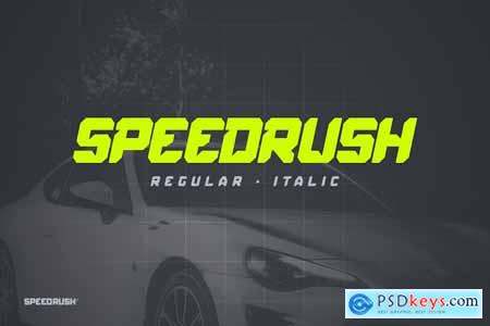 Speed Rush - Race Display Font