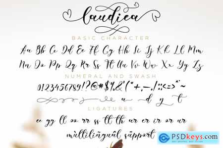 Laudiea - A Lovely Script Font