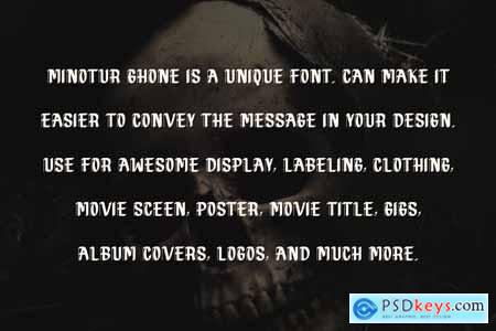 MINOTUR GHONE - Gothic Font