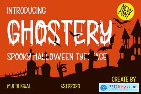 Ghostery - Modern Halloween Font