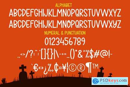 Ghostery - Modern Halloween Font