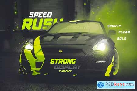 Speed Rush - Race Display Font