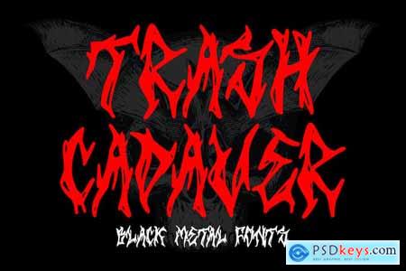 Trash Cadaver  Black Metal Font