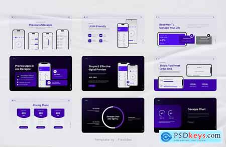 DevApps - Mobile App & Saas PowerPoint Templates
