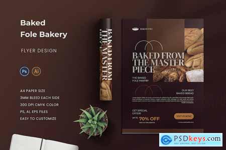 Baked Fole Bakery Flyer