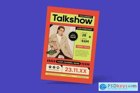 Talk Show Podcast Live Flyer