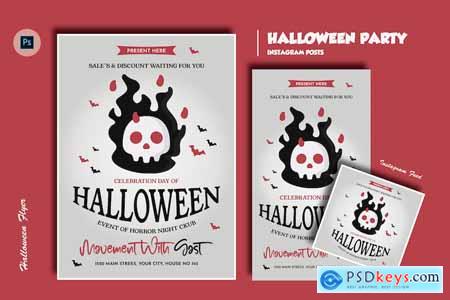 Crack Halloween Day Flyer Template