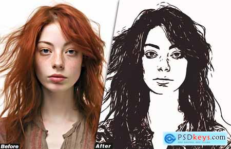 Vector Art Painting Photoshop Action
