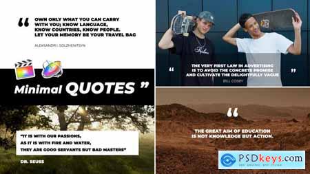 Minimal Animated Quotes FCPX 48135076
