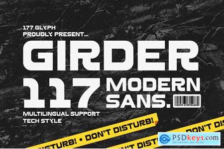 Girder 117 - A Modern Sans Serif Font