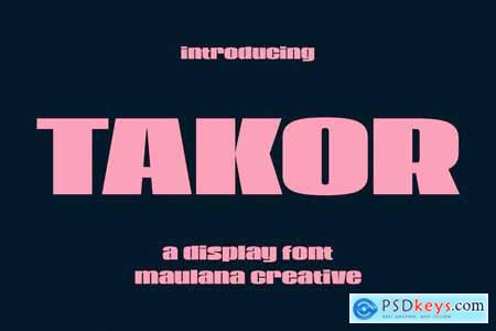 Takor Sans Display Font